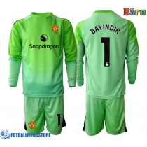 Fotballdrakt Barn Manchester United Altay Bayindir #1 Keeper Tredjedraktsett 2025-26 Langermet (+ Korte bukser)